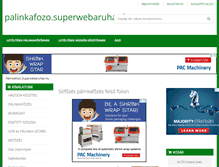Tablet Screenshot of palinkafozo.superwebaruhaz.hu