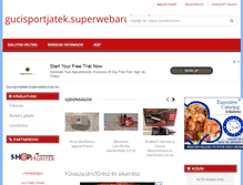 Tablet Screenshot of gucisportjatek.superwebaruhaz.hu